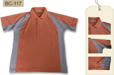 台中團體服-雙?白色短袖排汗POLO杉 BC117 顏色:粉橘、黑色、鵝黃、寶藍 材質:100%POLYESTER *此款另有女版可供選擇